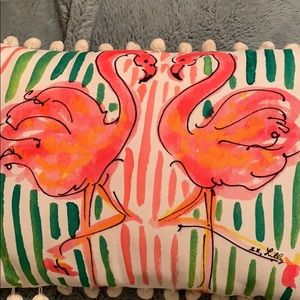 Lilly Pulitzer Other - Lilly Pulitzer flamingo pillow Lilly Pulitzer Other - Lilly Pulitzer flamingo pillow